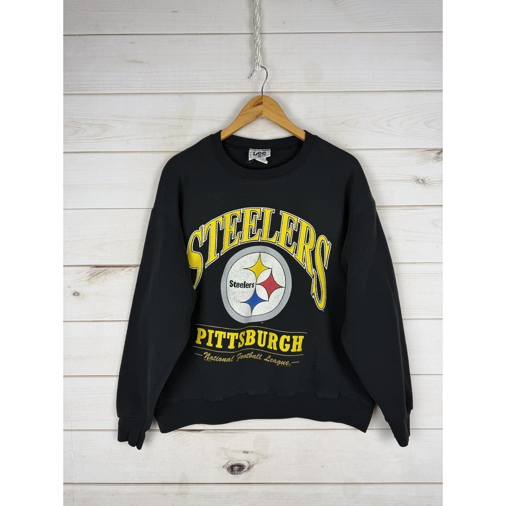 Vintage Pittsburgh Steelers Sweatshirt Mens Large NFL Lee Sport Crewneck 90s USA